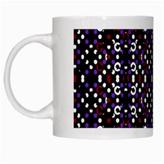 Futuristic Geometric Pattern White Mugs by dflcprints