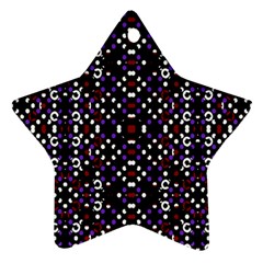 Futuristic Geometric Pattern Star Ornament (two Sides) by dflcprints