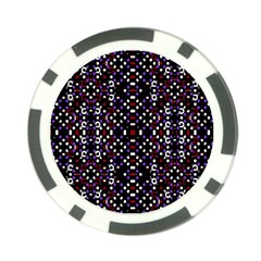 Futuristic Geometric Pattern Poker Chip Card Guard by dflcprints