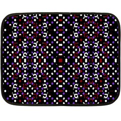 Futuristic Geometric Pattern Fleece Blanket (mini) by dflcprints