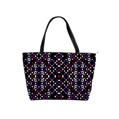 Futuristic Geometric Pattern Shoulder Handbags by dflcprints