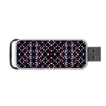 Futuristic Geometric Pattern Portable USB Flash (One Side) Front