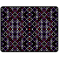 Futuristic Geometric Pattern Double Sided Fleece Blanket (medium)  by dflcprints