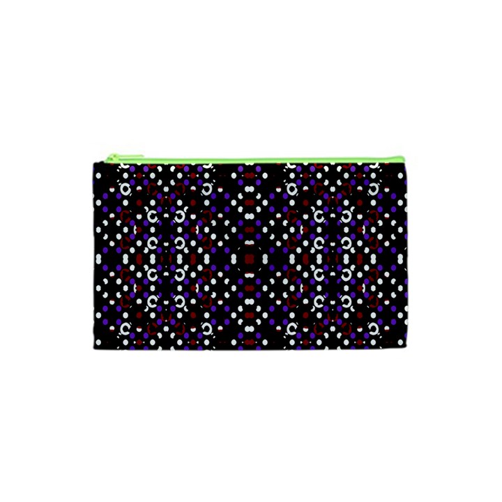 Futuristic Geometric Pattern Cosmetic Bag (XS)