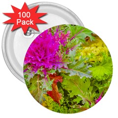 Colored Plants Photo 3  Buttons (100 Pack)  by dflcprints