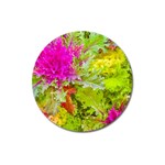 Colored Plants Photo Magnet 3  (Round) Front