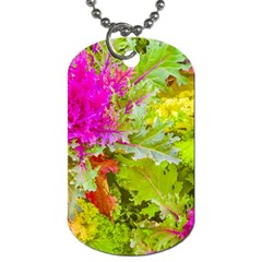 Colored Plants Photo Dog Tag (one Side) by dflcprints