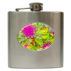 Colored Plants Photo Hip Flask (6 Oz) by dflcprints