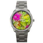 Colored Plants Photo Sport Metal Watch Front