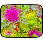 Colored Plants Photo Double Sided Fleece Blanket (Mini)  35 x27  Blanket Back