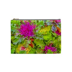 Colored Plants Photo Cosmetic Bag (medium)  by dflcprints