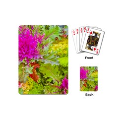 Colored Plants Photo Playing Cards (mini)  by dflcprints