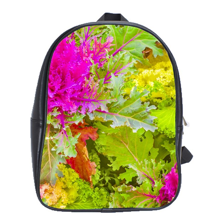 Colored Plants Photo School Bag (XL)