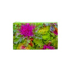 Colored Plants Photo Cosmetic Bag (xs) by dflcprints