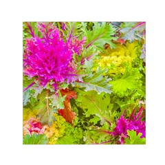 Colored Plants Photo Small Satin Scarf (square) by dflcprints