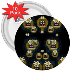 Bats In Caves In Spring Time 3  Buttons (10 Pack)  by pepitasart