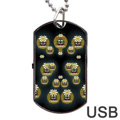 Bats In Caves In Spring Time Dog Tag Usb Flash (one Side) by pepitasart