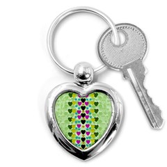 Summer Time In Lovely Hearts Key Chains (heart)  by pepitasart