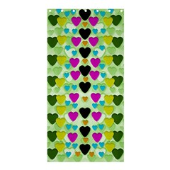 Summer Time In Lovely Hearts Shower Curtain 36  X 72  (stall)  by pepitasart