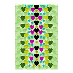 Summer Time In Lovely Hearts Shower Curtain 48  X 72  (small)  by pepitasart