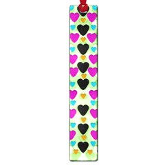 Summer Time In Lovely Hearts Large Book Marks by pepitasart