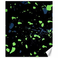 Dark Splatter Abstract Canvas 8  X 10  by dflcprints