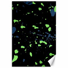 Dark Splatter Abstract Canvas 24  X 36  by dflcprints