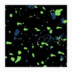 Dark Splatter Abstract Medium Glasses Cloth by dflcprints