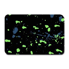 Dark Splatter Abstract Plate Mats by dflcprints