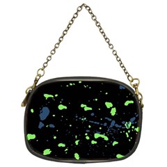 Dark Splatter Abstract Chain Purses (two Sides)  by dflcprints