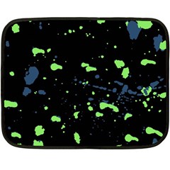 Dark Splatter Abstract Fleece Blanket (mini) by dflcprints