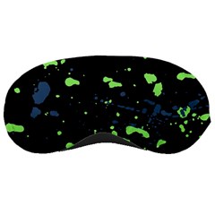 Dark Splatter Abstract Sleeping Masks by dflcprints