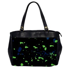 Dark Splatter Abstract Office Handbags by dflcprints