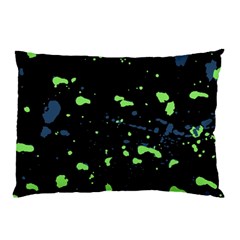 Dark Splatter Abstract Pillow Case (two Sides) by dflcprints