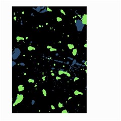 Dark Splatter Abstract Large Garden Flag (two Sides) by dflcprints