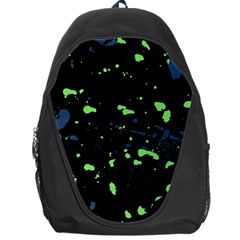 Dark Splatter Abstract Backpack Bag by dflcprints