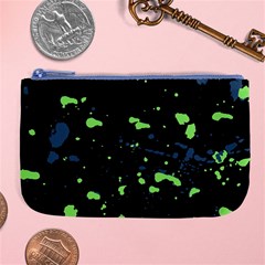 Dark Splatter Abstract Large Coin Purse by dflcprints