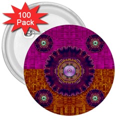 Viva Summer Time In Fauna 3  Buttons (100 pack) 