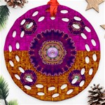 Viva Summer Time In Fauna Round Filigree Ornament (Two Sides) Back