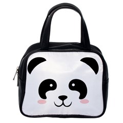 Panda  Classic Handbags (one Side) by Valentinaart