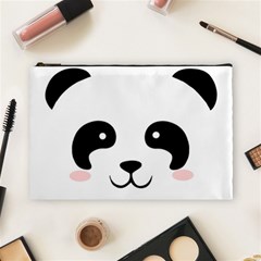 Panda  Cosmetic Bag (large)  by Valentinaart