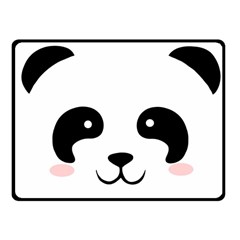 Panda  Fleece Blanket (small) by Valentinaart