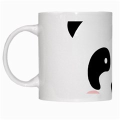 Panda  White Mugs by Valentinaart