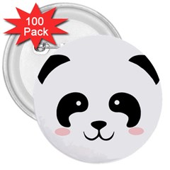 Panda  3  Buttons (100 Pack)  by Valentinaart