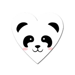 Panda  Heart Magnet by Valentinaart