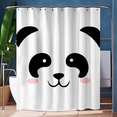 Panda  Shower Curtain 60  X 72  (medium)  by Valentinaart