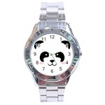 Panda  Stainless Steel Analogue Watch Front