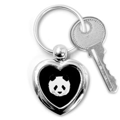 Panda  Key Chains (heart)  by Valentinaart