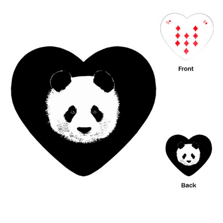 Panda  Playing Cards (Heart) 