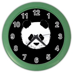 Panda  Color Wall Clocks by Valentinaart